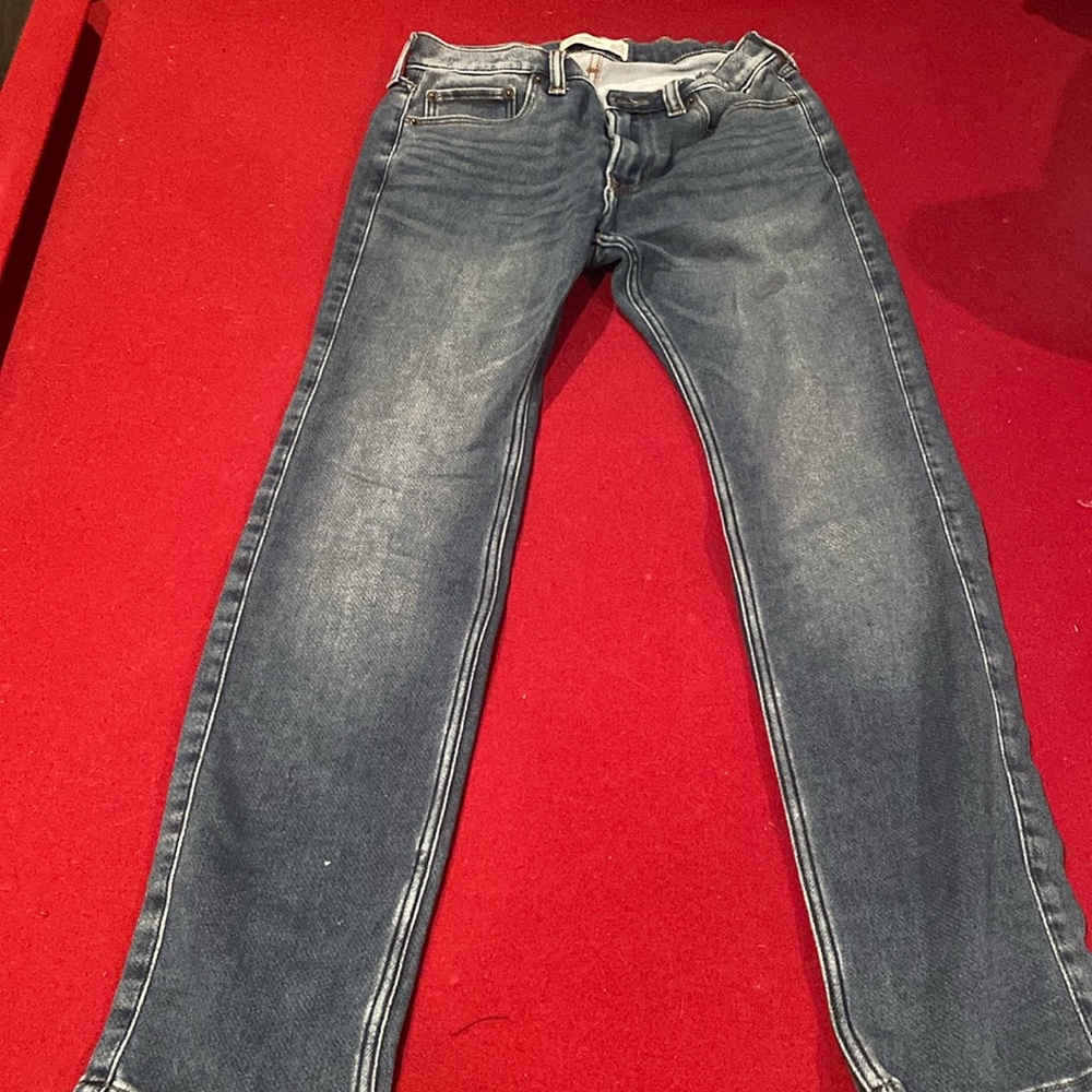 A&F soft skinny jeans 13/14 adjustable waist